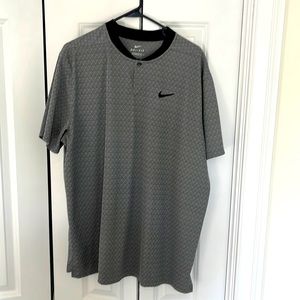 Nike Blade Color Grey and Black XL Golf Polo